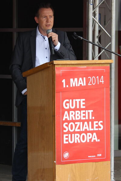 1.Mai 2014 Mai-Rede vor dem KuK