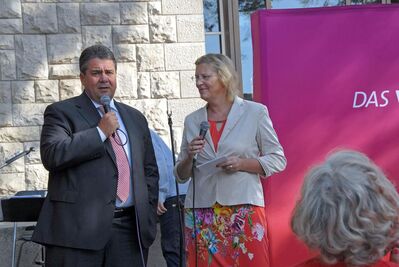 Gute Veranstaltung: Über 100 Menschen sind gekommen, um Sigmar Gabriel zu sehen.