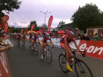 Zieldurchfahrt in Kahla