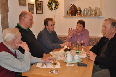 v.l. Dr.R. Laufke, H. Rupprecht, H.-J. Vollprecht, R. Kanis, H.Weilmünster (einige Mitglieder des SPD-Ortsverein