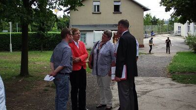 Heike Taubert, Regine Kanis und Werner Pidde im Gespräch.
