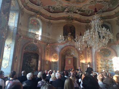 Thüringer Symphoniker Saalfeld-Rudolstadt bei einer Konzerteinlage