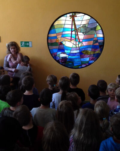 Das neue Fenster in der Grundschule.