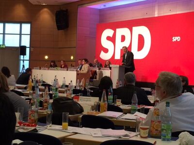 Landesparteitag in der Messe Erfurt
