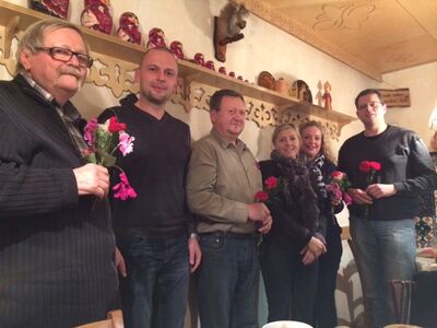 Henry Crasser, Michael Göllnitz, Andreas Partschefeld, Marion Rosin (MdL), Linda Winzer, Philipp-C. Zickmann (v.l.n.r).