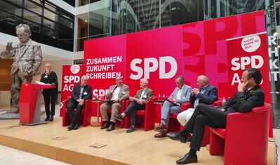 Podium unserer Veranstaltung